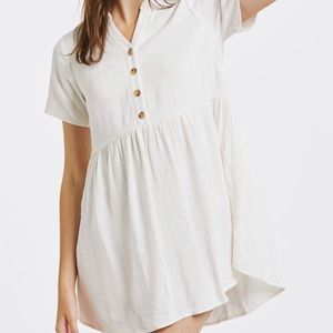 LA Hearts Henley Babydoll Mini Dress